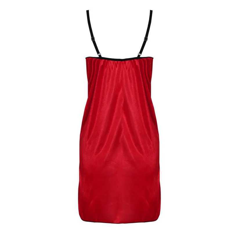Womens Strap Lace Pajamas Womens Sexy V-neck Evening Dress Womens Strap Lace Cutting Silk Comfortable Pajamas W250103