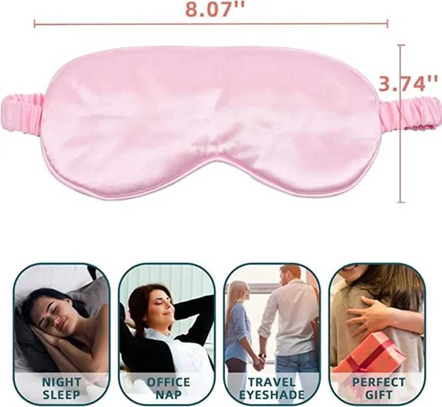 Imitated Silk Eye Patch Eye Mask Shading Sleep Eyepatch Travel Relax Cover Eyeshade Health Sleeping Shield Soft Eye Care ToolsXJ250103