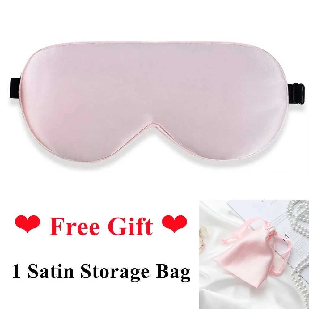 Beauty Sleep Eye Mask 100% Natural Silk 19 Mulberry Sleeping Eye Patch with Adjustable Strap Light Eye Shade Cover BlindfoldXJ250103