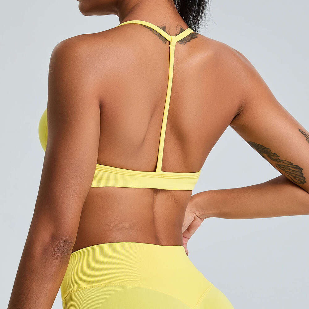 Yoga Clothes High Waist Fitness Leggings Yoga Vest New Seamless Vest For Female Workers, Beautiful Back Sports Yoga Bra, Running Speed Drying Fitness 