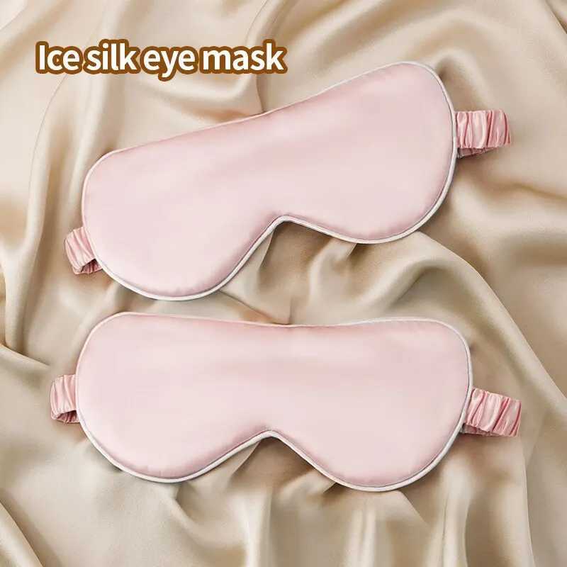 Y802 Double Sided Sleeping Eye Mask Shading Elastic Bandage Travel Eyeshade Solid Color Breathable Beauty Eye ShieldXJ250103