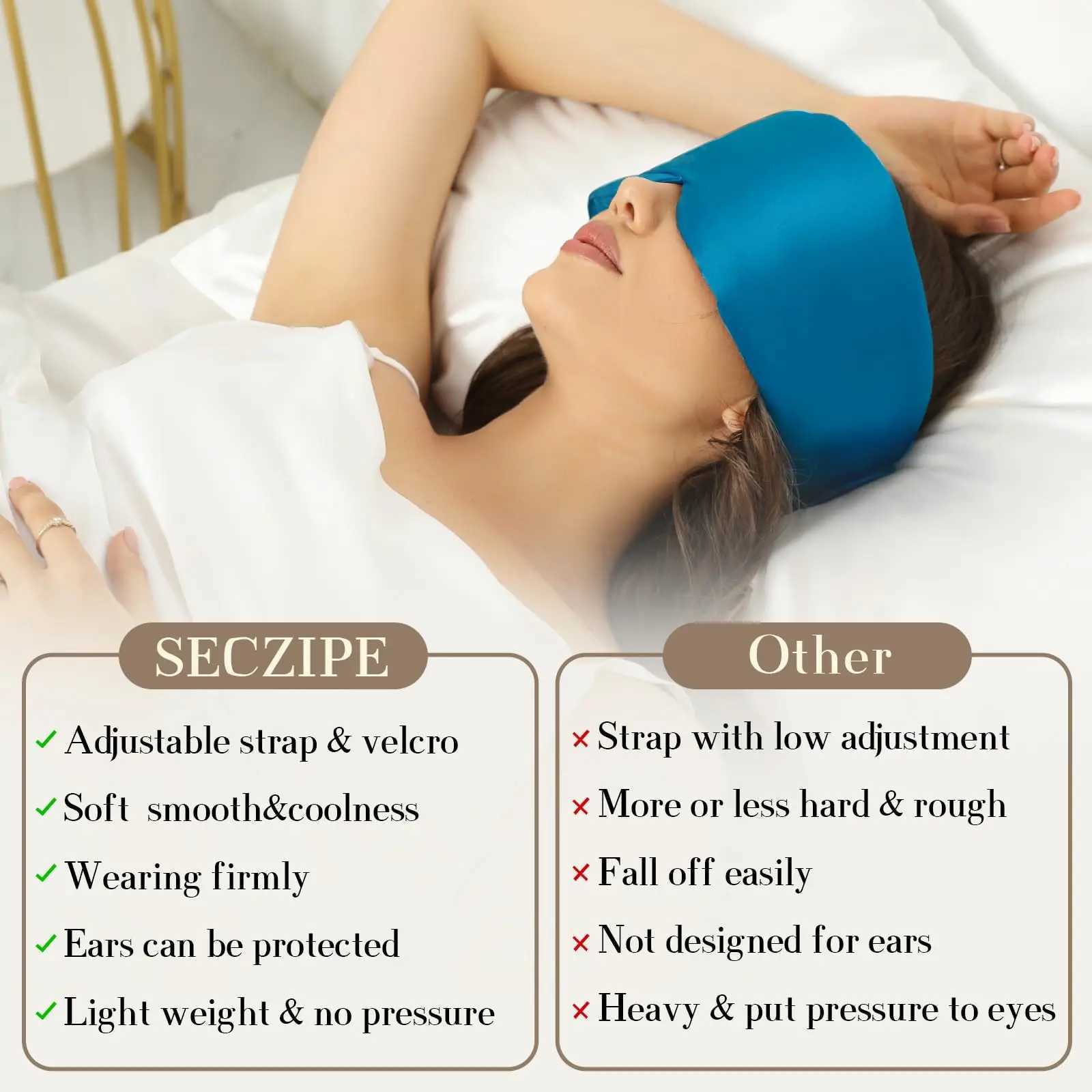100% Mulberry Silk Sleeping Mask Eyepatch Blocking Light Eyemask Eyeshade for Travel Nap Soft Padded Sleep Mask SlaapmaskerXJ250103