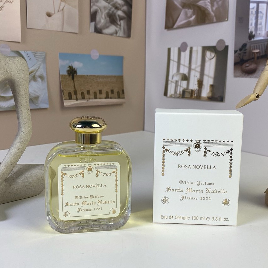 Série complète de qualité supérieure Santa Maria Novella 100ml Perfume Eau de Cologne Melograno Rosa Gardenia Fresia Pot pourri Angeli di Firenze