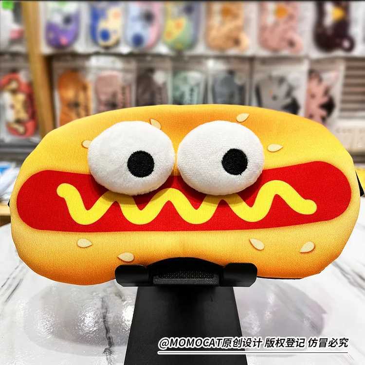Funny Hamburger Sleep Mask Cute Soft Eye Cover Travel Rest Eye Band s Eyeshade Patch Blindfold For Women Girls Eye MaskXJ250103