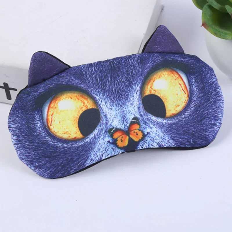 1pcs Eyeshade Cover Mask Shade Natural Sleeping Patch Cute Cat Dog Sleep Mask Soft Blindfold Travel Eyepatch Eye CareXJ250103