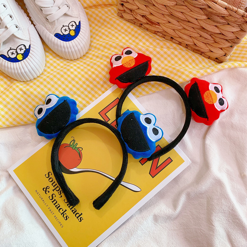 12pcs/lot Cute Elmo Furry Doll Kids Grown-up Party Headdress Headband Hairband Birthday Festival Party Costume Favor Goodie