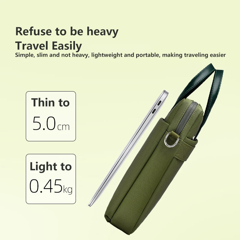 Laptop Bag 13.3 14 15.6 17 Inch Notebook Bag SlEEve For Macbook Air Pro 16 Case Shoulder Handbag Waterproof Briefcase 250102