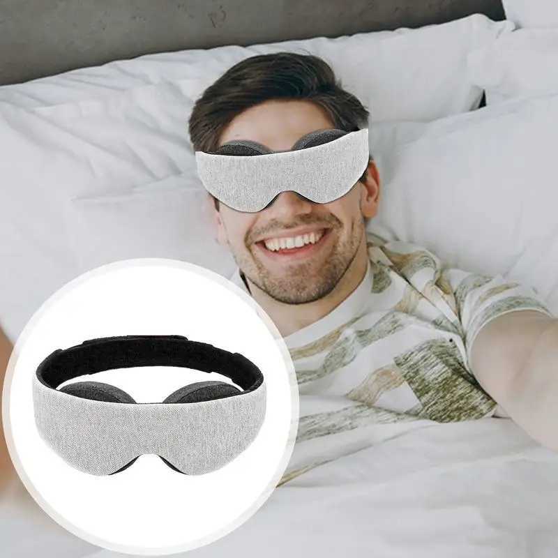 Light Blocking Sleeping Eye Masque Adjustable Eye Shade with Ear Plugs Zero Eye Pres Blindfold Soft and Comfortable EyeXJ250103