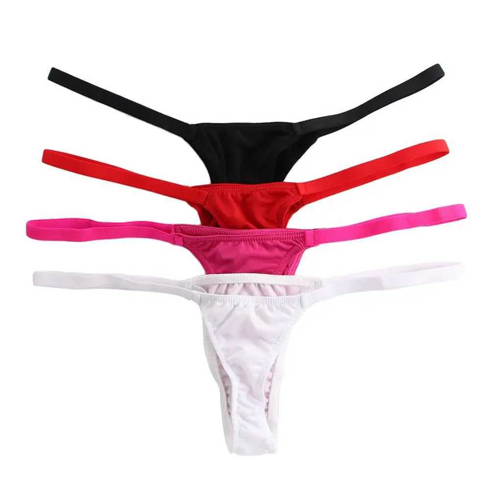 Womens intimate low rise cotton milk silk T-shaped back cotton G-striped sexy thong womens underwear W250103