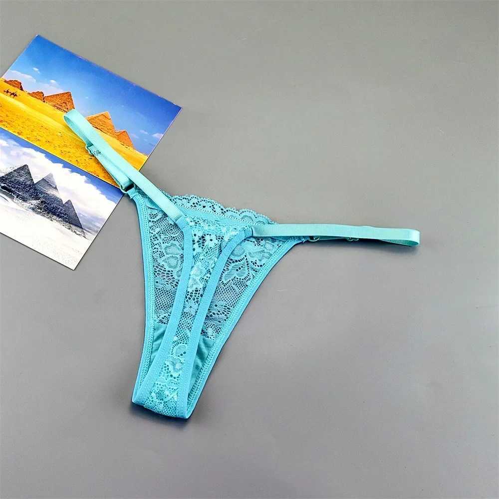 3PCS Adjustable Sexy Transparent Thong Panties Women Lace Underwear Low Waist Female T-back String UnderpantsXJ250103