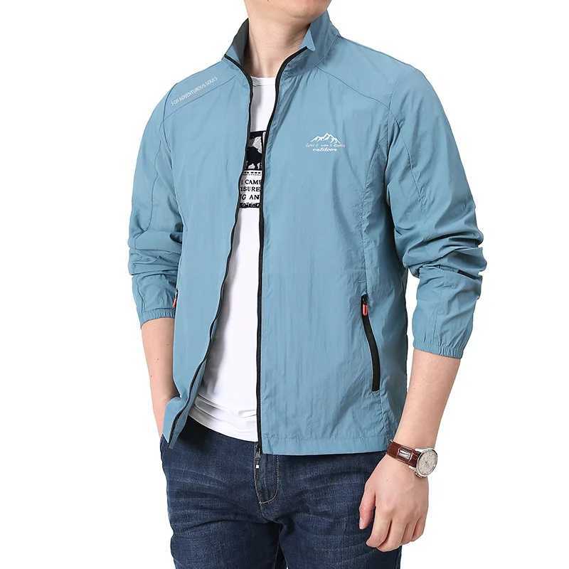 Mens Summer Leisure UV Sunscreen Jacket Breathable Ultra Light Windproof Outdoor Sports Fishing Camping Running Jacket W250103