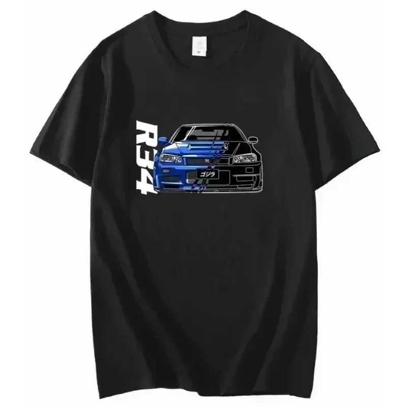 Mens Printed Pattern Car Letter Print T-shirt Perfect Never Ends GT3-RS Printed Cotton Short Sleeve Casual 911 Loose T-shirtXJ240102