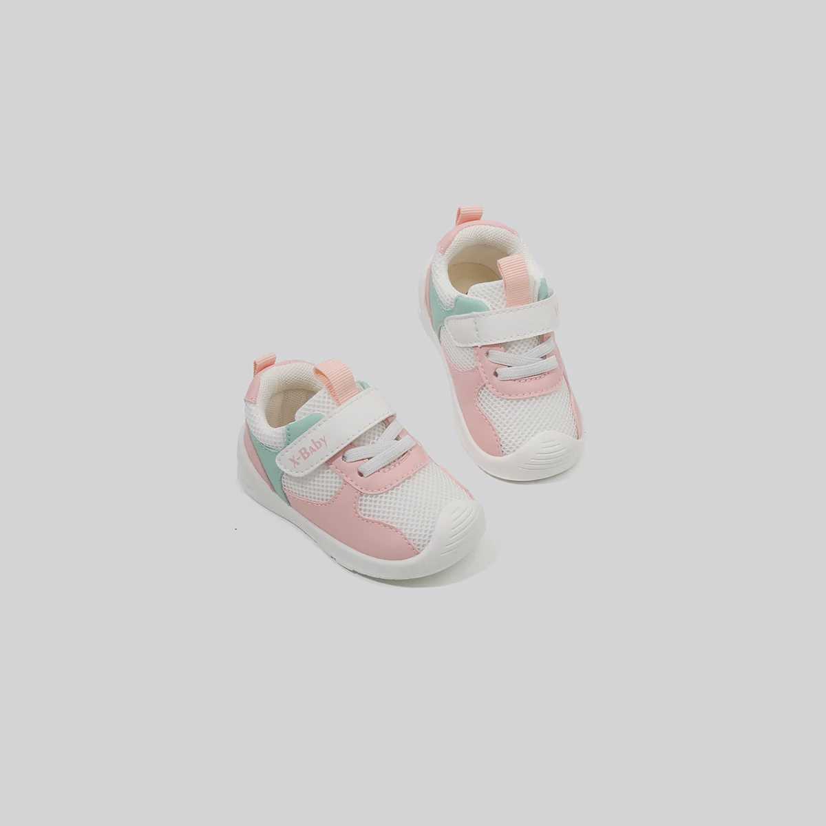 Baby boy girl toddler shoe mesh breathable rubber sole anti slip sports casual shoes M250103