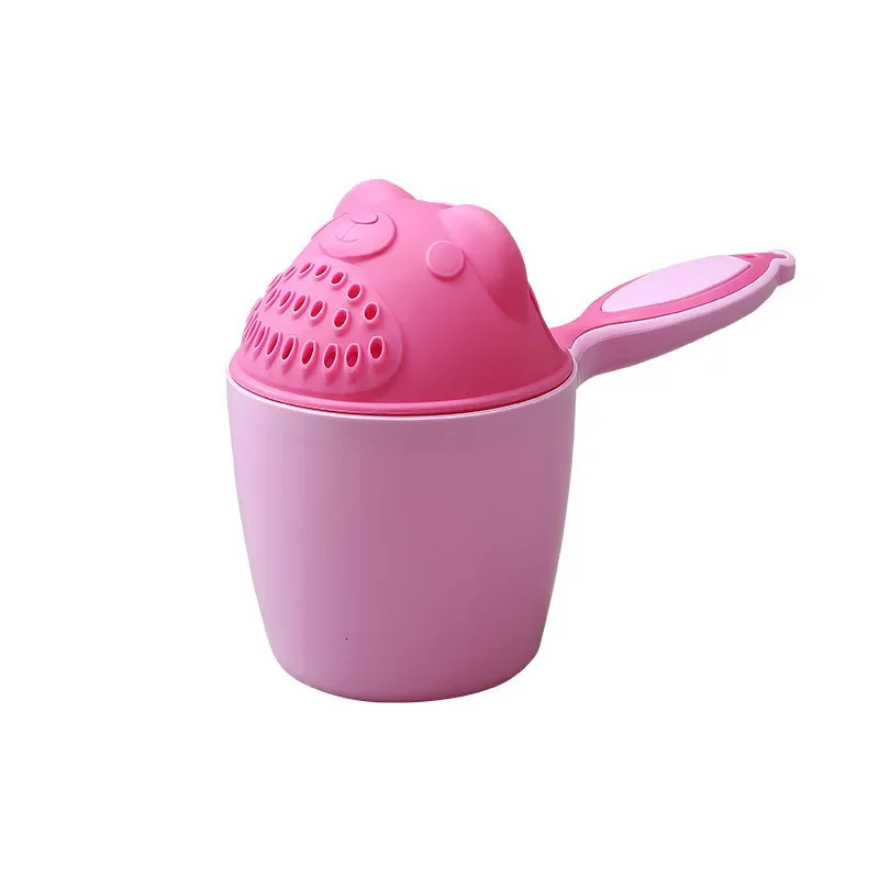 Cute Cartoon Baby Bath Caps Toddle Shampoo Cup Children Bathing Bailer Shower Spoons Child Washing Hair Kids Tool 241230z