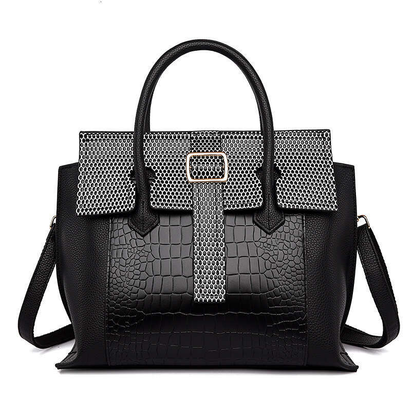 Women's Bags Women's handbag new fashionable and simple tote bag, large capacity crocodile pattern bag for women