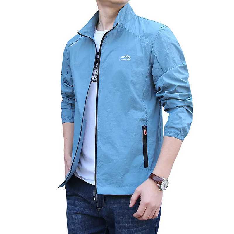 Mens Summer Leisure UV Sunscreen Jacket Breathable Ultra Light Windproof Outdoor Sports Fishing Camping Running Jacket W250103