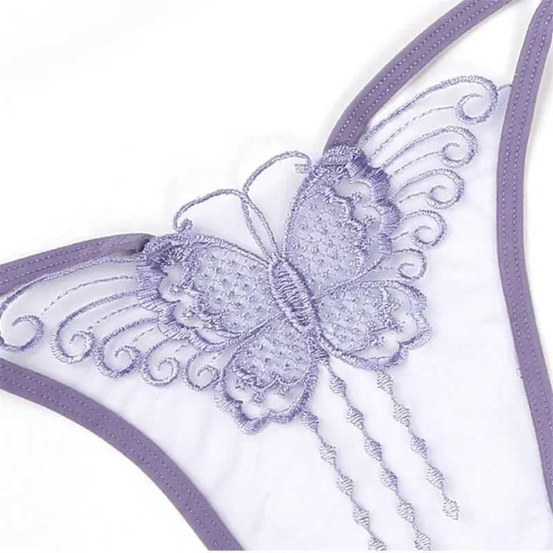 Fully Transparent Panties Women Sexy New 2024 New Hollow Butterfly Low-Rise Briefs Seamless Female LingerieXJ250103