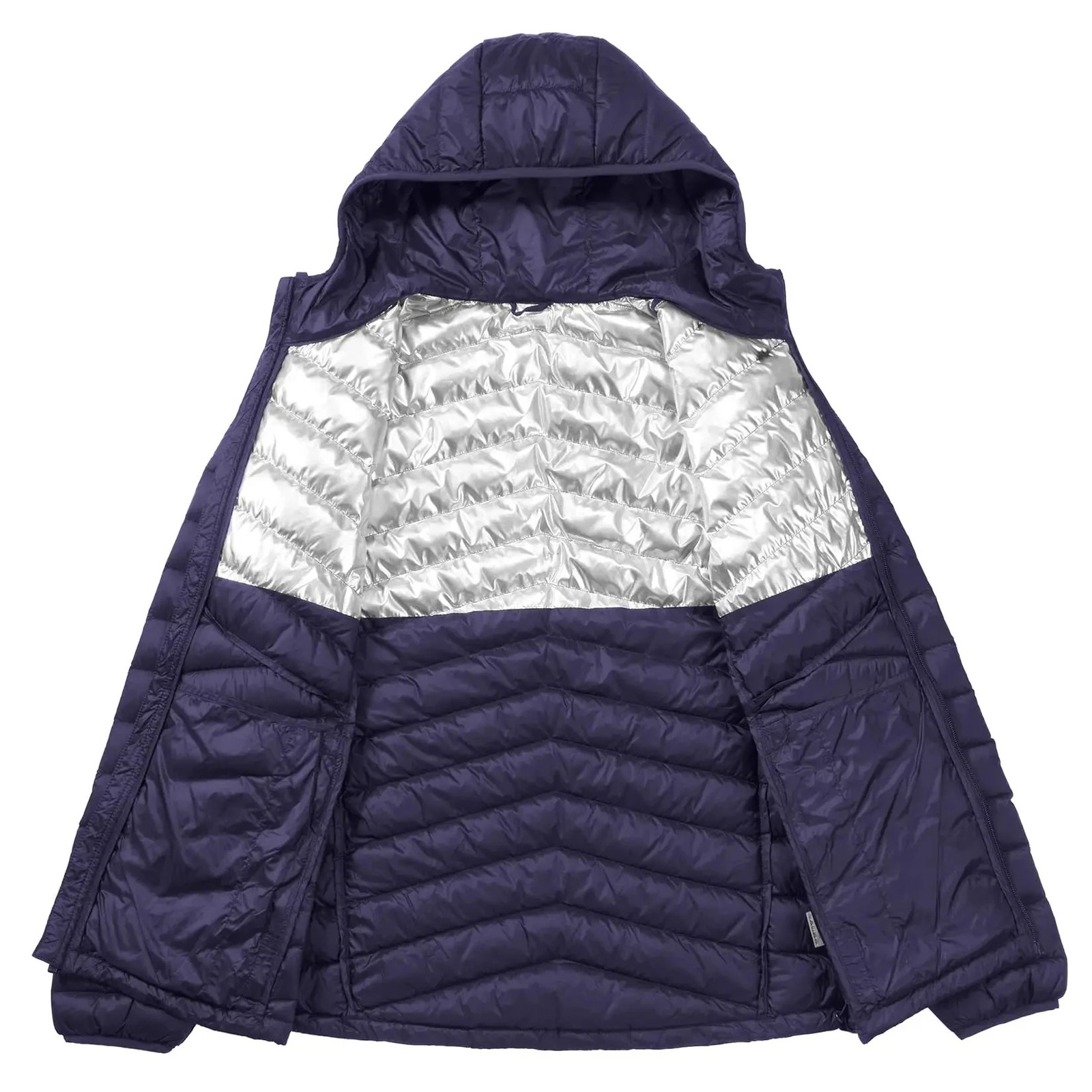GOLDEN CMAEL Mens Packable Down Jackets Hooded Lightweight Puffer Insulated Winter Coat for Men Travel Outdoor Hiking Jacket 250102