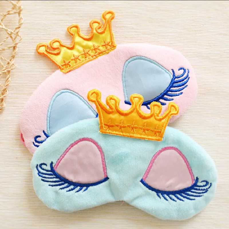 Cartoon Eye Sleeping Mask Blinder Patch Elastic Strap Eyeshade for Women Girls (Pink)XJ250103