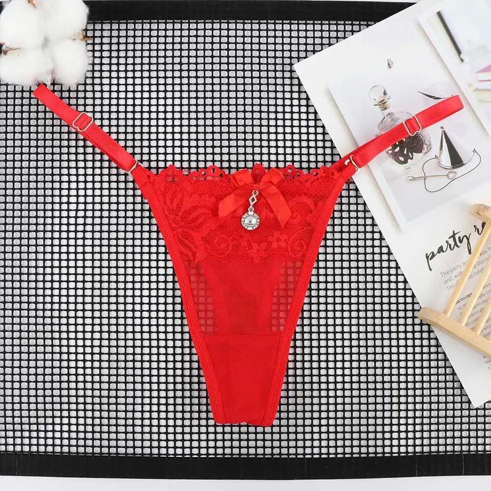 Sexy womens knitted thong V-string lace underwear womens knitted underwear DIY W250103
