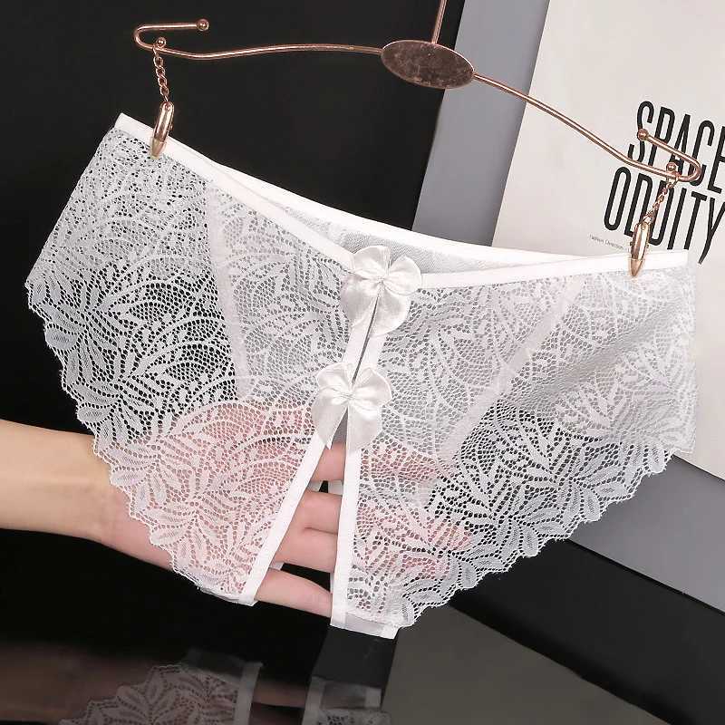 1PCS Lace Thong Womens Tanga Low Waist Sexy Lingeries Transparent Panties Laides T Back Pants Girls Underwear Female UnderpantsXJ250103