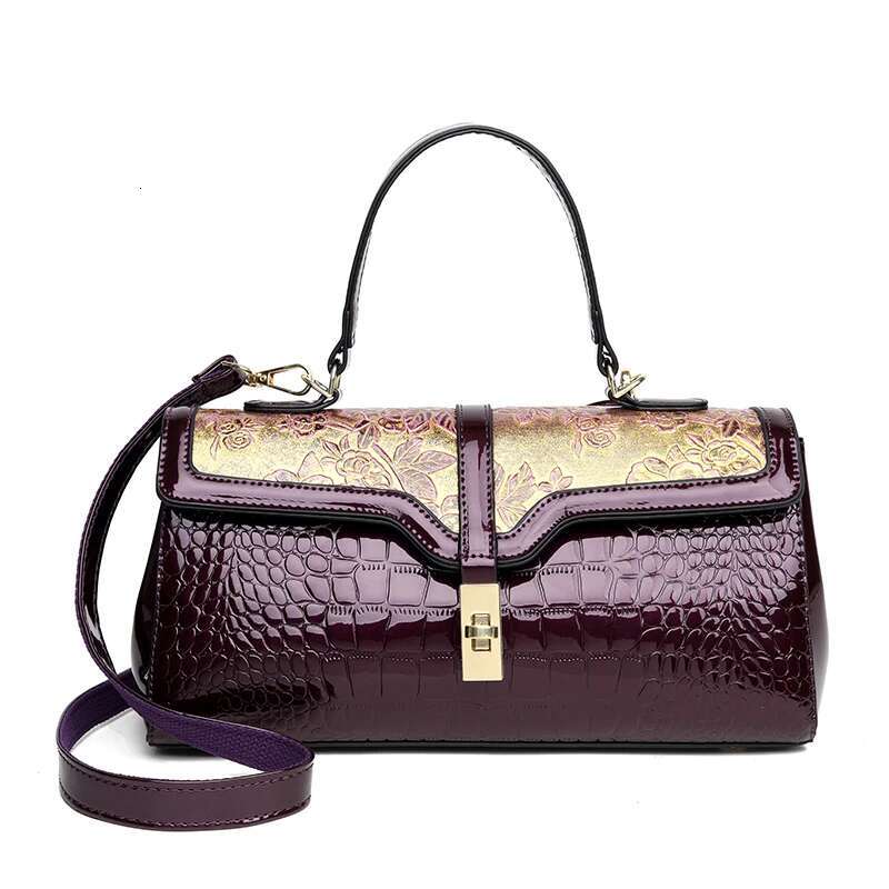 2025 New Women's Handbag Patent Leather Women's Handbag Designer Quality Fashion Large Capacity Women's Crossbody Bag