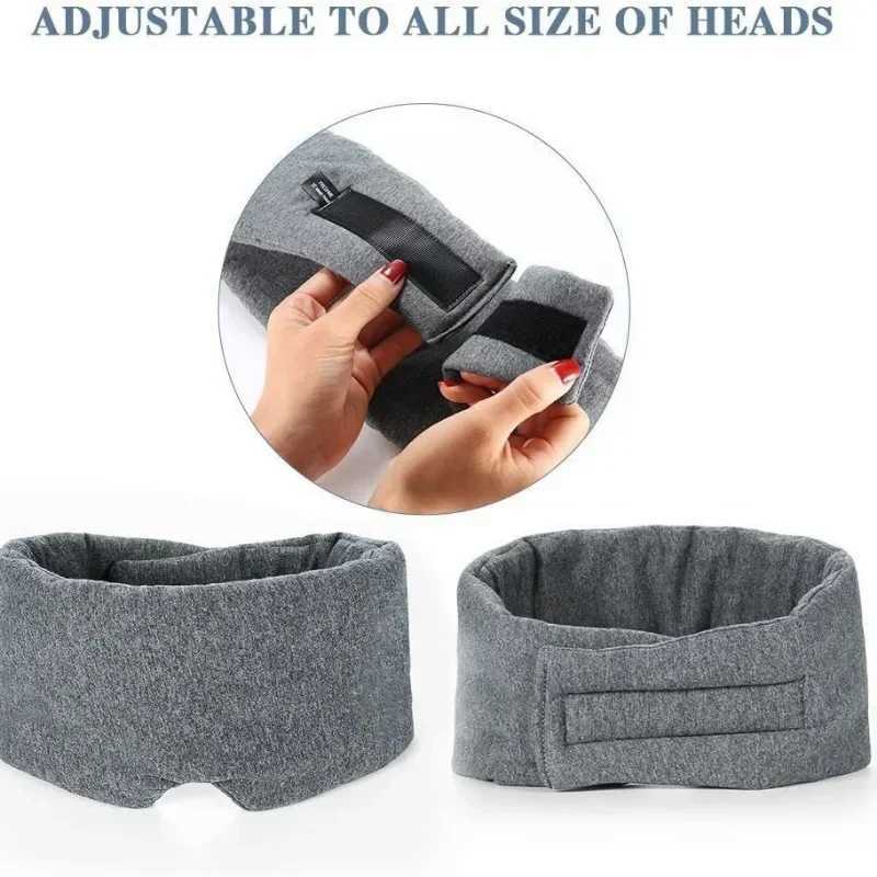 Travel Eyepatch Sleeping Eye Mask Cotton Silk Sleep Mask Blindfold Eye Cover Eye Patch Women Men Soft Portable BlindfoldXJ250103