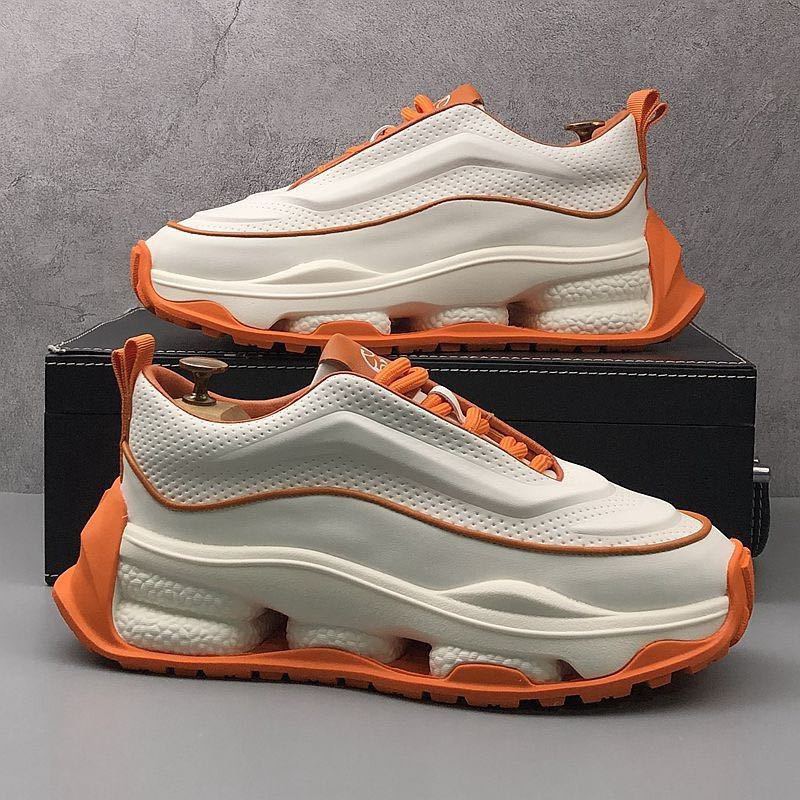 Men Sneaker Designer New Soft Sole Running Fashion Casual Leather Cowhide Height Increased Platform Sport Shoes 7646 08be