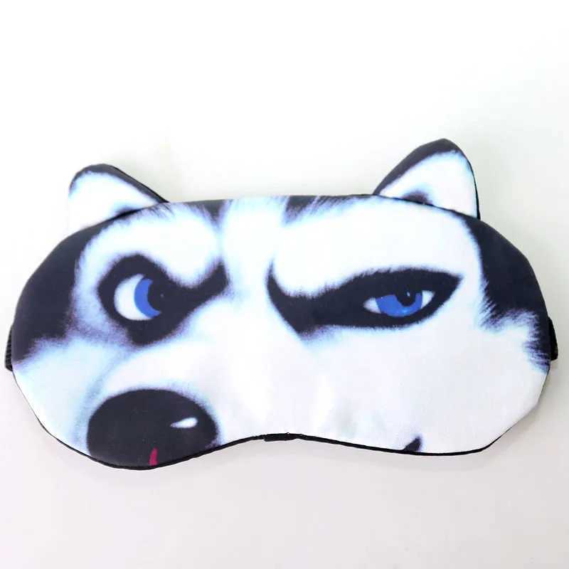 1PCS 3D Sleeping Mask Cute Cartoon Cat Dog Sleeping Eye Mask Eyeshade Cover Soft Portable Animal Blindfold Eyepatch Eye CoverXJ250103