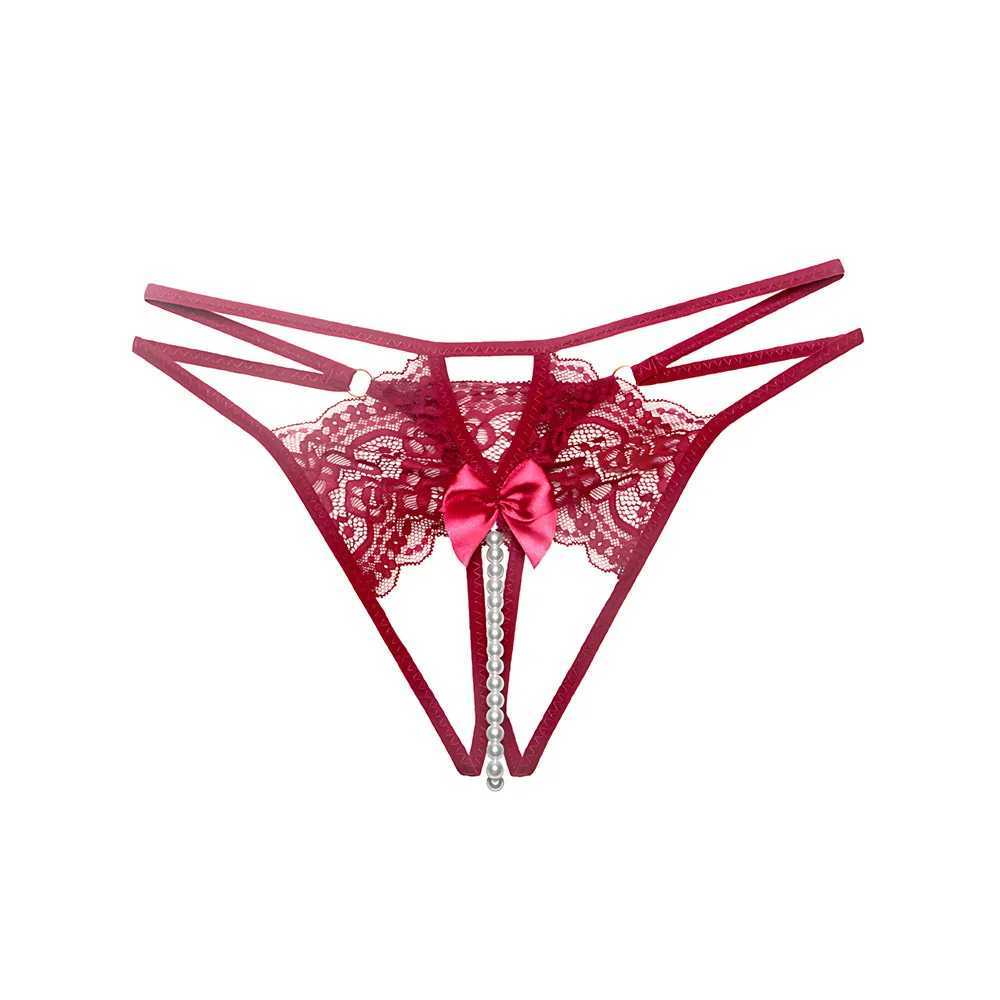Lace Beading Womens Panties Thongs G Strings Bow Sexy Lingerie 1/2/3Pcs Transparent Underwear Lingeries Sexy Female LenceriaXJ250103