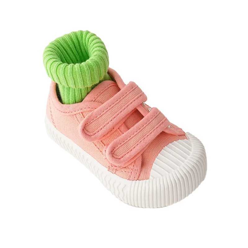 Childrens canvas shoes childrens baby sports shoes girls candy colored casual shoes breathable baby casual shoes soft M250103