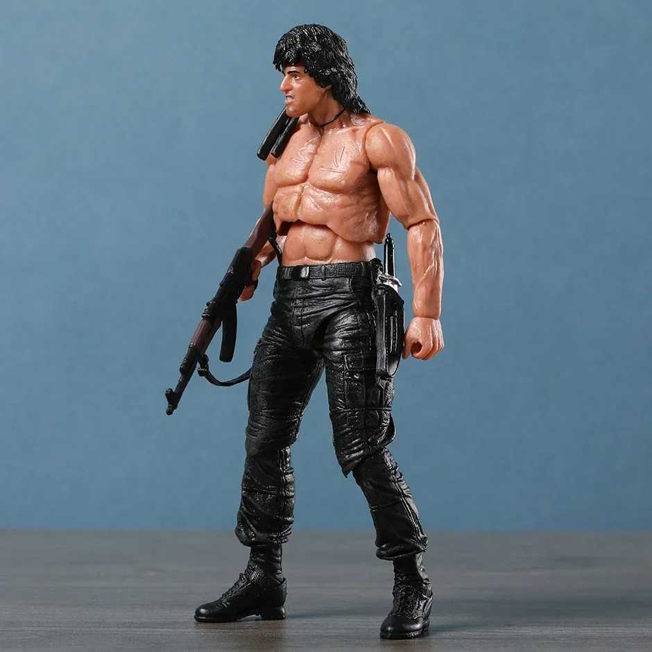 NECA Rambo SDCC 2015 Force Of Freedom Action Figure Doll Handmade Model ToyXJ250103