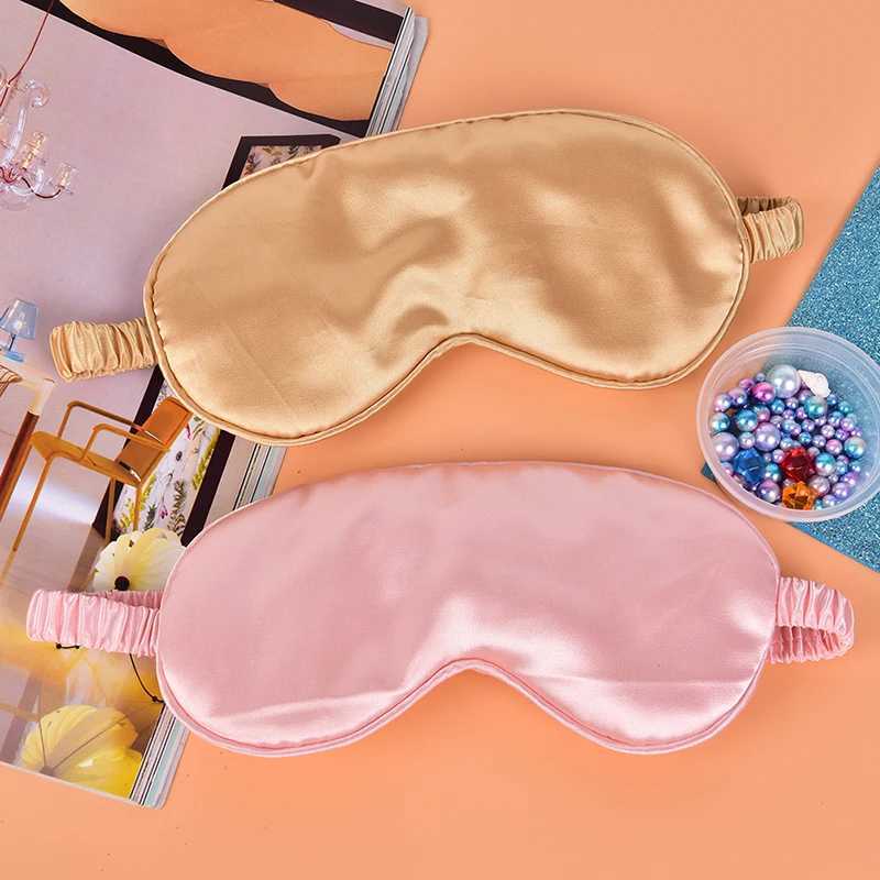 Unisex Double-Side Shading EyeShade Sleeping Eye Mask Cover Eyepatch Blindfolds Health Sleep Shield Light With A Cloth BagXJ250103