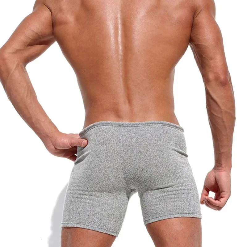 Sexy Lace-up Mens Shorts Mens Summer Casual Shorts Holiday Solid Color Three-quarter Pants Fitness Sweatpants Male Shorts Y2k 250103