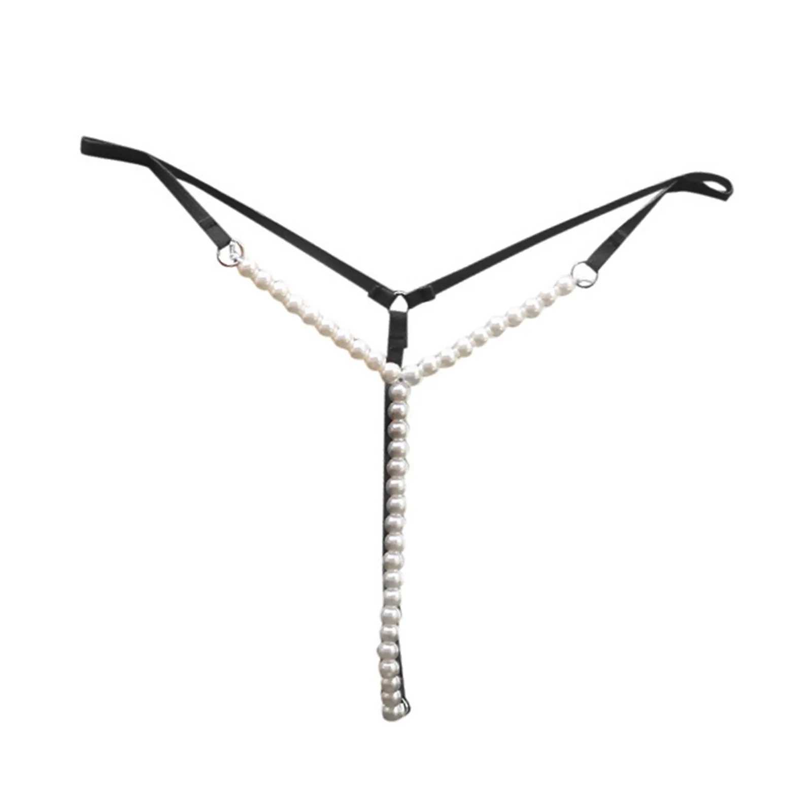 Sexy pearl womens underwear low waist T-shaped crotch less G-shaped sexy underwear hot womens underwear W250103