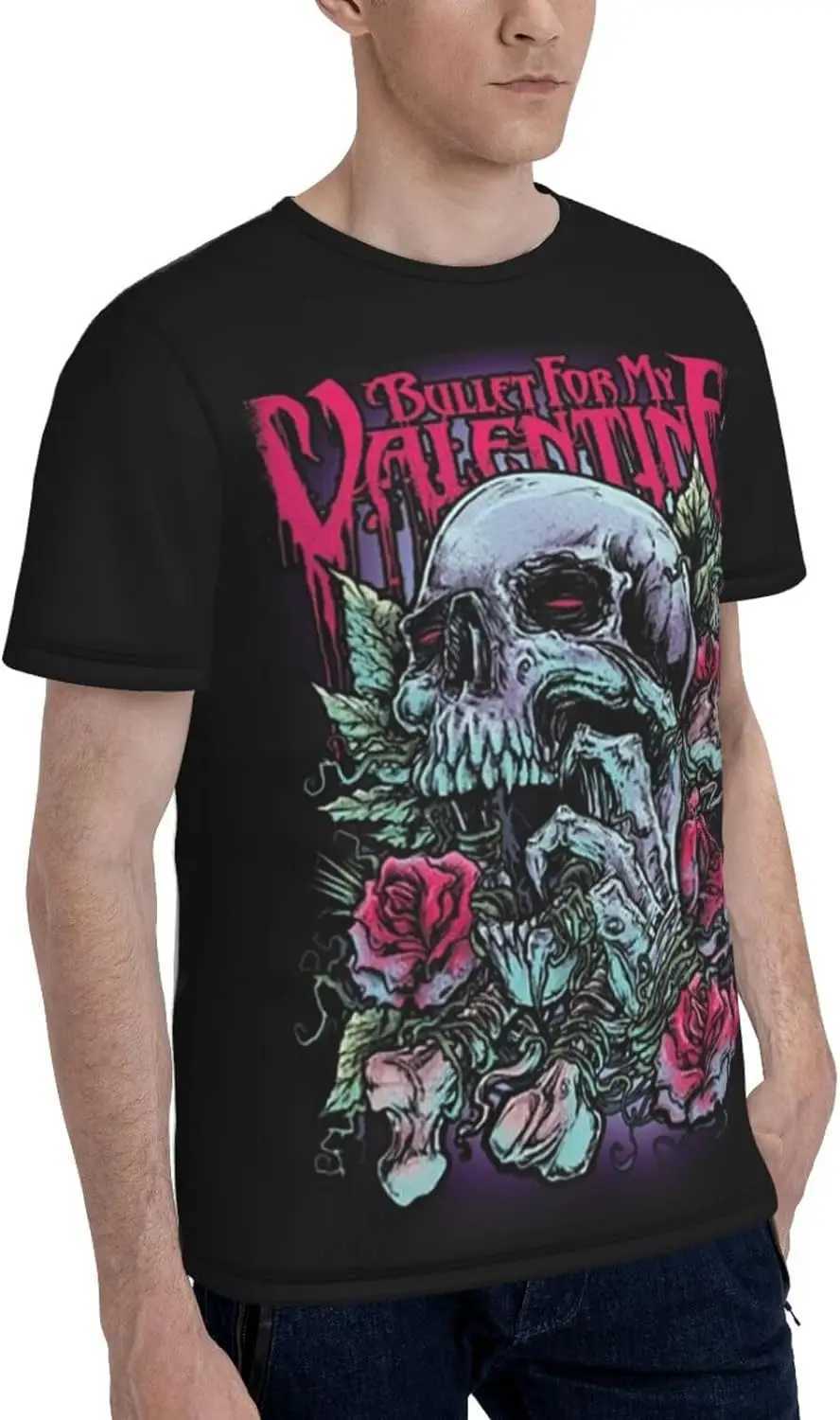 Bullet for My Valentine T Shirt Mens Fashion Tee Summer O-Neck Short Sleeves ClothesXJ240102