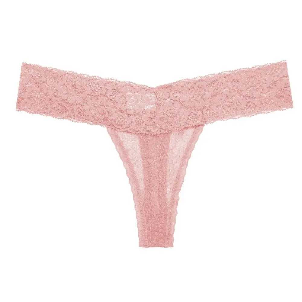 Floral Lace Thong Seamless Panties Solid Color Traceless Briefs Female Lingerie Low Waist Sexy Underpants LadiesXJ250103
