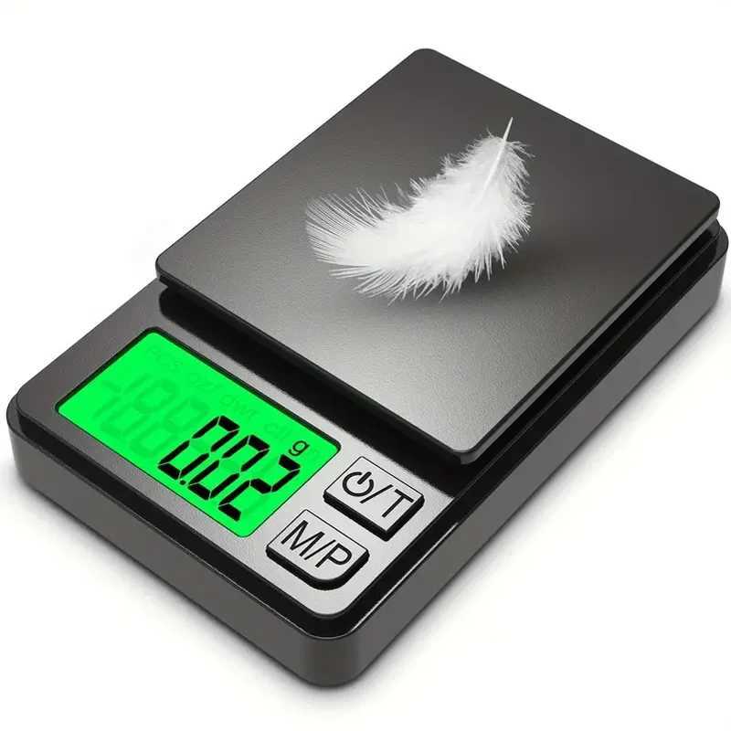 Precision Pocket Scale 1000g X 0.01g-Digital Gram Food Jewelry Ounces/Grains Scale with Backlit LCD-Mini Scale for Travel W250103