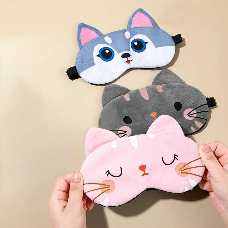 Sleeping Mask Sleeping Blindfold Soft P Eye Masks Cute Cat Eye Cover P Mask Eyepatch Nap Health Eye CoverXJ250103