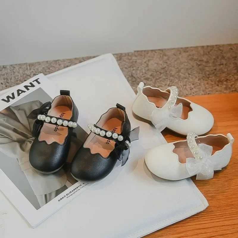 Girl Mary Janes Party Wedding Display Simple Korean Breathable Soft Platform Simple Childrens Casual Leather Shoes M250103