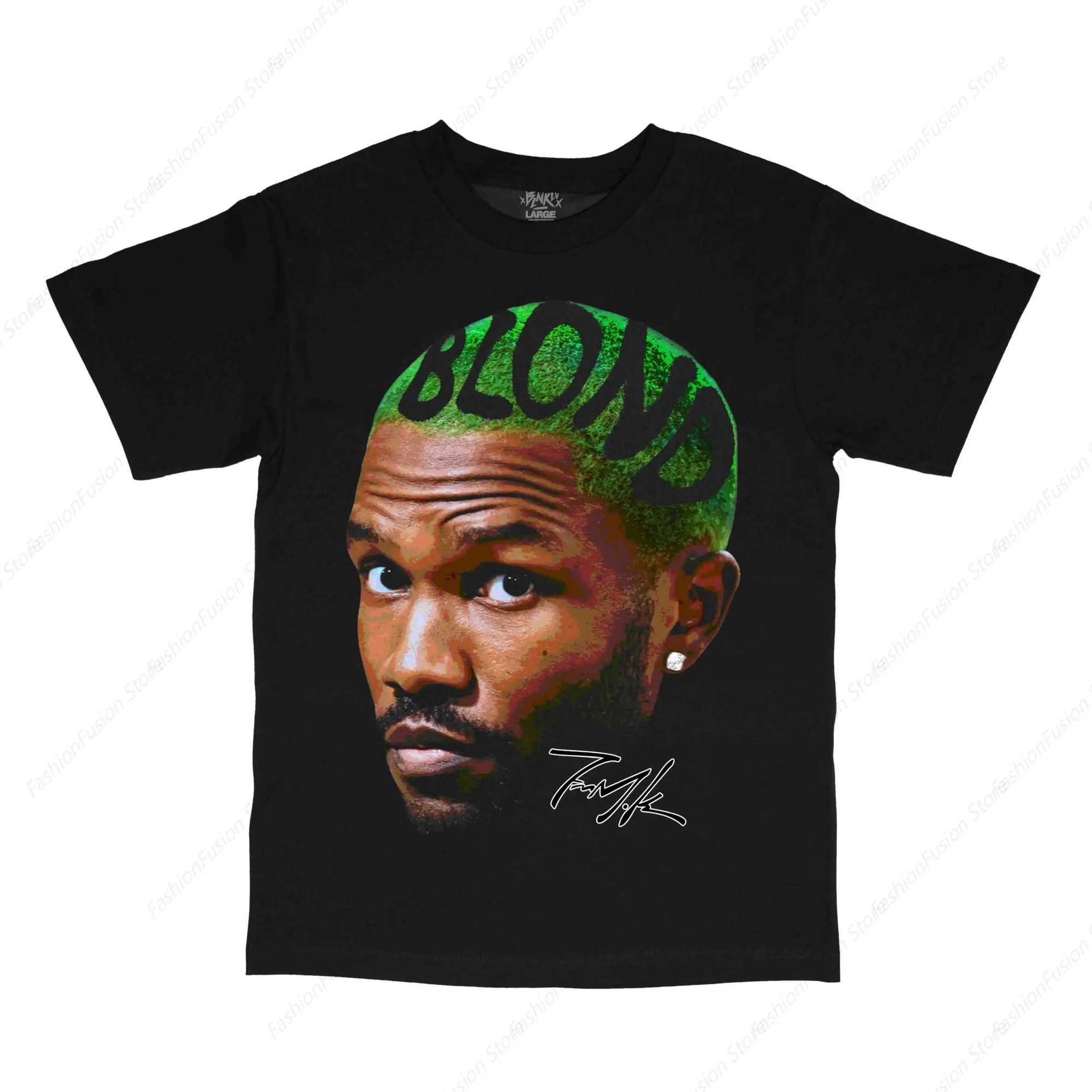 Mens FrankS Hip Hop Oceans Soft Tour 2024 T Shirts Retro 90s Tshirt Cotton Crew Neck Short Sleeves Mens Clothing for Casual TopXJ240102