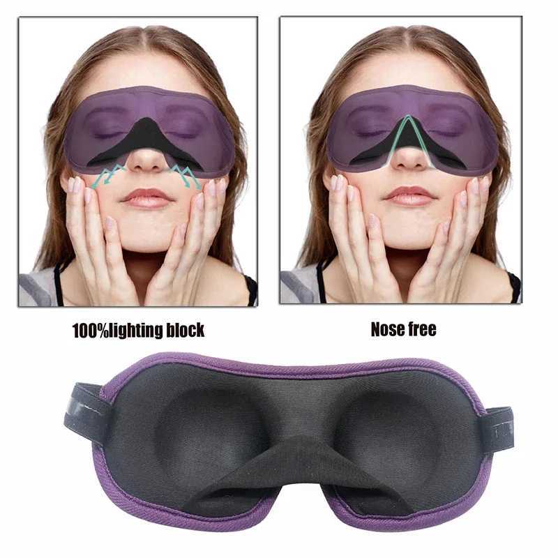 1Pcs 3D Sleep Mask Natural Sleeping Eye Mask Eyeshade Cover Shade Eye Patch Women Men Soft Portable Blindfold Travel EyepatchXJ250103