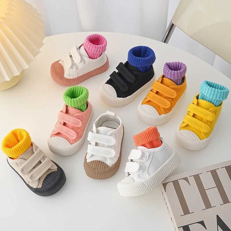 Childrens canvas shoes childrens baby sports shoes girls candy colored casual shoes breathable baby casual shoes soft M250103