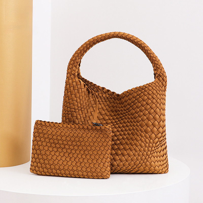 Hand-woven Bag Women Designer Fashion Pu Leather Large Capacity Handbag Luxury Bag