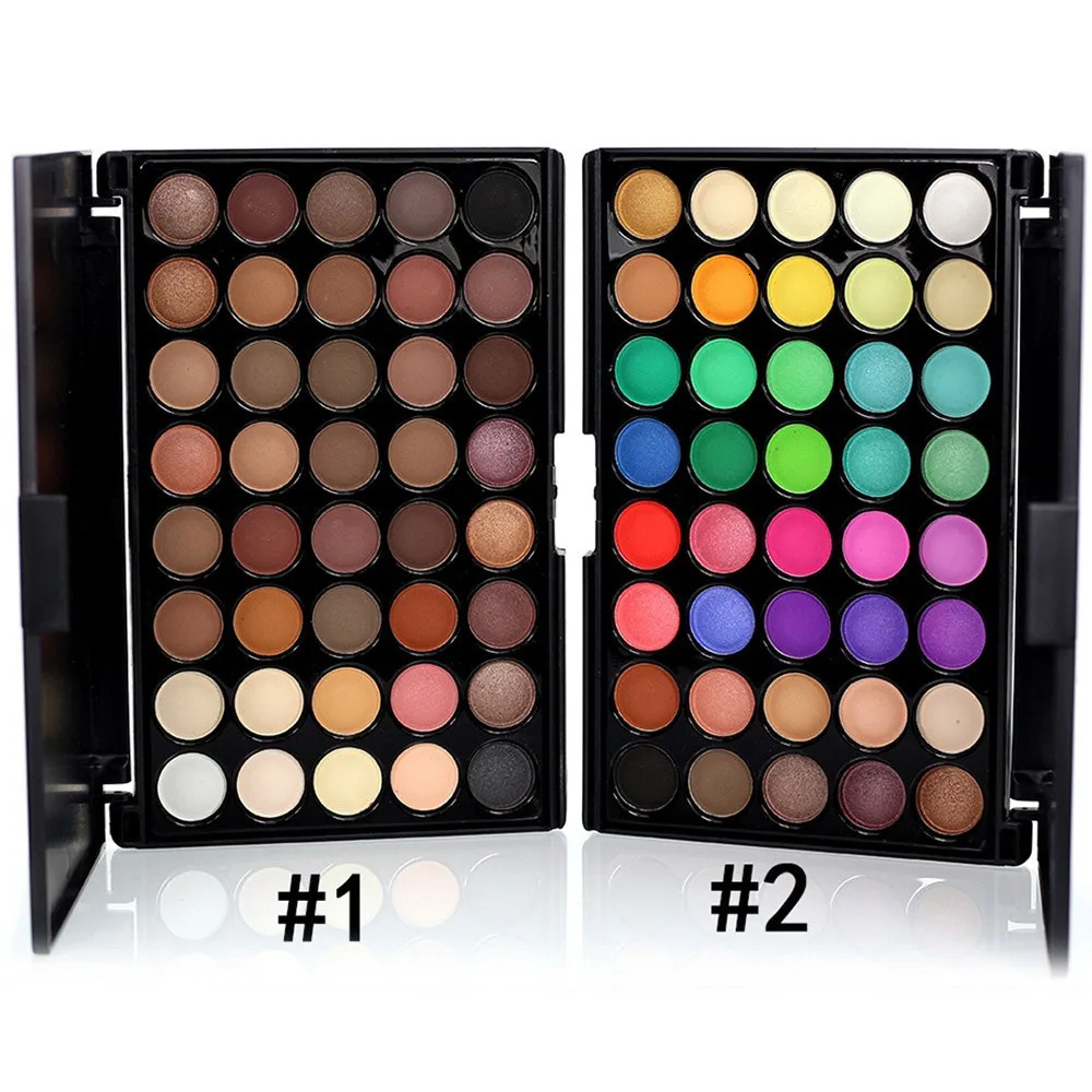 40 Color Matte Eyeshadow Palette Earth Color Shimmer Glitter Earth Eye Shadow Power Set Cosmetic Makeup Tools Make Up 250103
