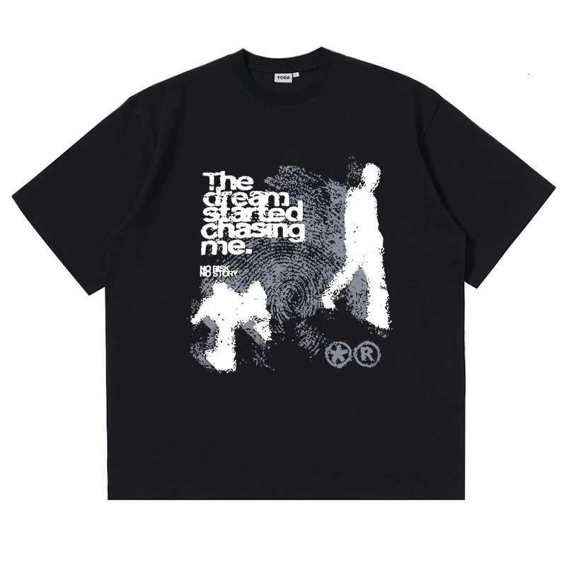 Mens T-shirt ultra-fine cotton short sleeved shadow print Y2k top T-shirt Harajuku street clothing retro graphics Korean aesthetic clothing 250102