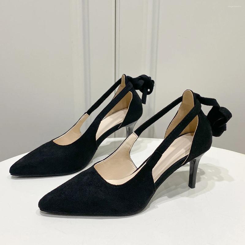 2025 S Fashion Designer Sandals Sexy High Heels Women Summer Peep Toe Heeled Ankle Strap Dance Shoes Black