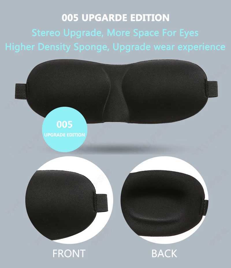 2019 Upgrade 3D Eyeshade Sleep Mask Good Shading Stereo Sleeping Eye Mask Travel Rest Eyepatch Sleep Eye Band BlindfoldsXJ250103