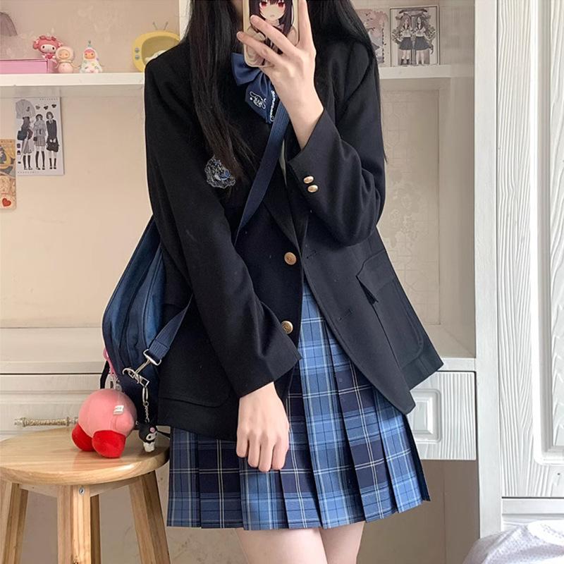 J13Korean style suit jacket for female students, college style, JK uniform suit, small suit