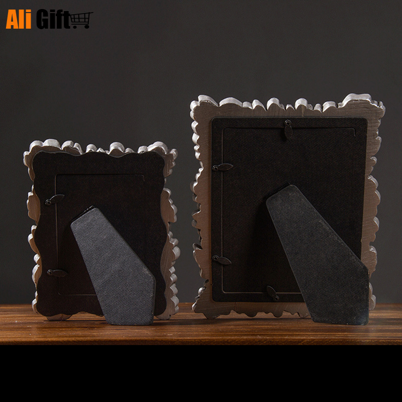 5/7/8/10/12 Inch Photo Frame European Vintage Golden Sliver Flower 8 X 10 Picture Frames Shadow Box Poto Display Wedding Gift H260306